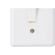 Conjunto Ilumi Stylus 4X2 Branco Com Placa (1Simples) 2017