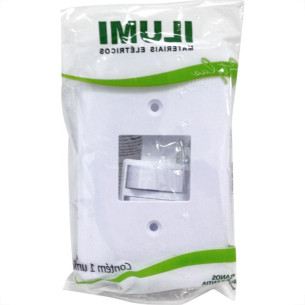 Conjunto Ilumi Stylus 4X2 Branco Com Placa ((2Simples) 2018