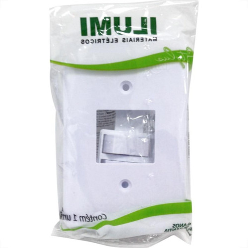 Conjunto Ilumi Stylus 4X2 Branco Com Placa ((2Simples) 2018