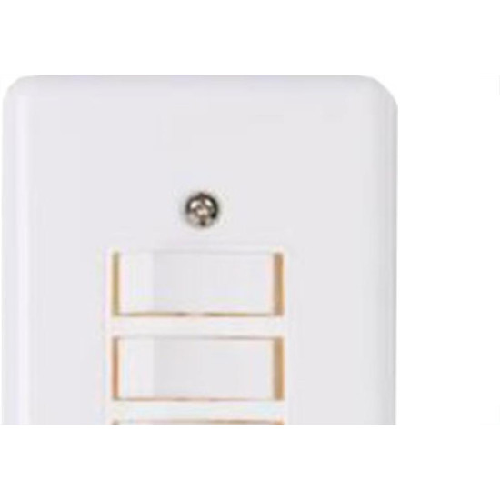 Conjunto Ilumi Stylus 4X2 Branco Com Placa (3Simples) 2019