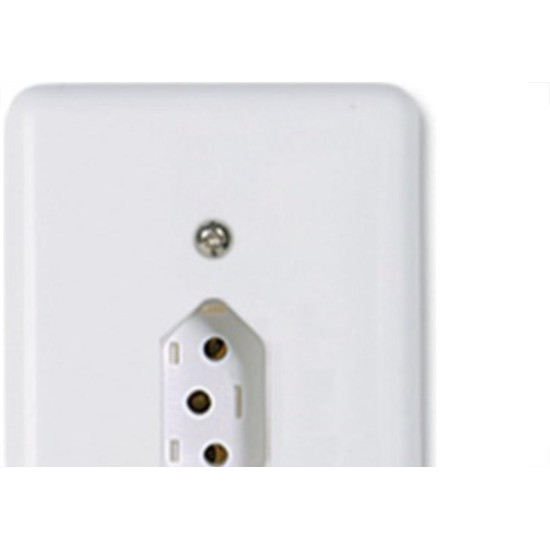 Conjunto Ilumi Stylus 4X2 Branco Com Placa (1Tomada 20A) 20141 Conjunto Ilumi Stylus 4X2 Branco Com Placa (1Tomada 20A) 20141