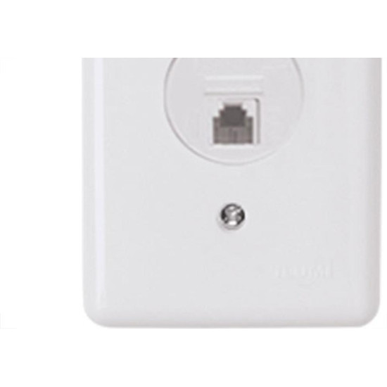 Conjunto Ilumi Stylus 4X2 Branco Com Placa (1Tomada Rj45) 2554 Conjunto Ilumi Stylus 4X2 Branco Com Placa (1Tomada Rj45) 2554