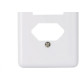 Placa Ilumi Stylus 4X2 (1 Saida+Tomada) 20420 Placa Ilumi Stylus 4X2 (1 Saida+Tomada) 20420