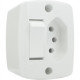 Interruptor Externo Ilumi Redondo Branco 1 Simples+Tomada 20A 16545Pct - Kit C/10 