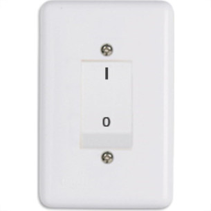 Conjunto Ilumi Stylus 4X2 Branco Com Placa (1Bipolar 25A) 2033