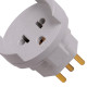 Pino Adaptador (Entrada =3 Redondo/Saida =2 Universal+Redondo) Ilumi Cinza 1209Pct - Kit C/10 Pino Adaptador (Entrada =3 Redondo/Saida =2 Universal+Redondo) Ilumi Cinza 1209Pct - Kit C/10