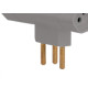 Pino 3 Saidas 2 Polos+Terra Ilumi ''T'' Cinza 12250 - Kit C/10 Pino 3 Saidas 2 Polos+Terra Ilumi ''T'' Cinza 12250 - Kit C/10
