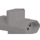 Pino 3 Saidas 2 Polos+Terra Ilumi ''T'' Cinza 12250 - Kit C/10 Pino 3 Saidas 2 Polos+Terra Ilumi ''T'' Cinza 12250 - Kit C/10