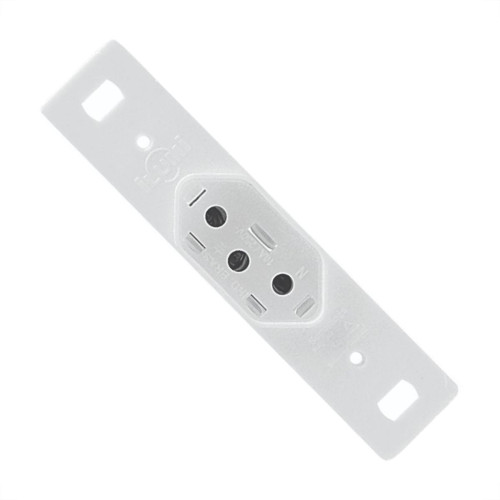 Conjunto Ilumi Stylus 4X2 Branco Sem Placa (1Tomada 10A) 201400