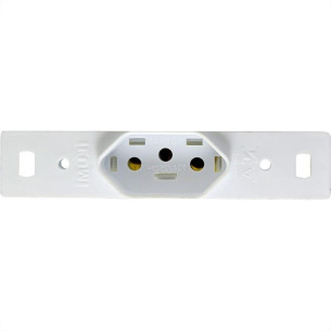 Conjunto Ilumi Stylus 4X2 Branco Sem Placa (1Tomada 20A) 201410