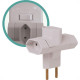 Pino 3 Saidas 2 Polos Ilumi Cinza ''T'' 1213Pct - Kit C/10 Pino 3 Saidas 2 Polos Ilumi Cinza ''T'' 1213Pct - Kit C/10