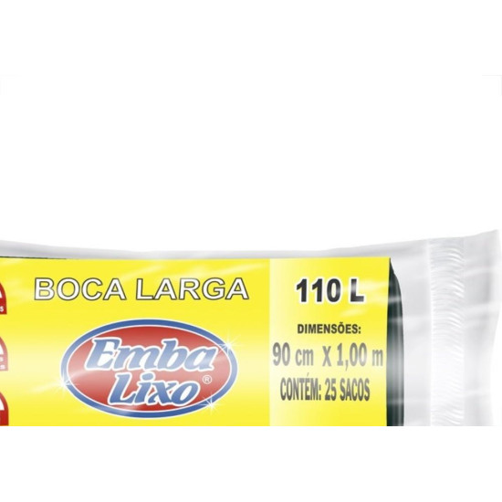 Saco Embalixo Profissional Preto 110L Com 25 Sacos 511768 Saco Embalixo Profissional Preto 110L Com 25 Sacos 511768