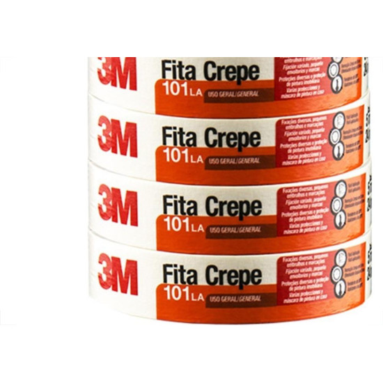 Fita Crepe 3M Uso Geral 101La 18X50M Hb004572341 - Kit C/6 