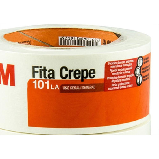 Fita Crepe 3M Uso Geral 101La 48X50M Hb004572382 - Kit C/2 