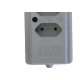 Tomada Barra Interneed Dupla 10A 2 Polos Cinza 69362 Tomada Barra Interneed Dupla 10A 2 Polos Cinza 69362