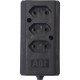 Tomada Barra Interneed Tripla 10A 2 Polos Preta 69034 Tomada Barra Interneed Tripla 10A 2 Polos Preta 69034