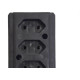 Tomada Barra Interneed Tripla 10A 2 Polos Preta 69034 Tomada Barra Interneed Tripla 10A 2 Polos Preta 69034