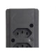 Tomada Barra Interneed   Dupla 10A 2 Polos +Terra Preta 68853