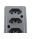 Tomada Barra Interneed   Tripla 10A 2 Polos +Terra Cinza 66231
