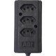 Tomada Barra Interneed Tripla 10A 2 Polos +Terra Preta 66170 Tomada Barra Interneed Tripla 10A 2 Polos +Terra Preta 66170
