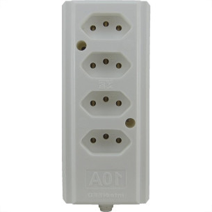 Tomada Barra Interneed Tam.G Quadrupla 10A 2 Polos +Terra Branca 66293 Tomada Barra Interneed Tam.G Quadrupla 10A 2 Polos +Terra Branca 66293