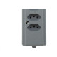 Tomada Barra Interneed Quintupla 10A 2 Polos +Terra Cinza 66415 Tomada Barra Interneed Quintupla 10A 2 Polos +Terra Cinza 66415