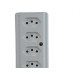 Tomada Barra Interneed   Quintupla 10A 2 Polos +Terra Branca 66385