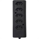 Tomada Barra Interneed   Quintupla 10A 2 Polos +Terra Preta 66354