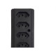 Tomada Barra Interneed   Quintupla 10A 2 Polos +Terra Preta 66354