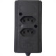 Tomada Barra Interneed Dupla 10/20A 2 Polos +Terra Preta 68945 Tomada Barra Interneed Dupla 10/20A 2 Polos +Terra Preta 68945