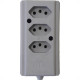 Tomada Barra Interneed Tripla 10/20A 2 Polos +Terra Cinza 66507 Tomada Barra Interneed Tripla 10/20A 2 Polos +Terra Cinza 66507