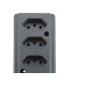 Tomada Barra Interneed   Quadrupla 10/20A 2 Polos +Terra Cinza 66590