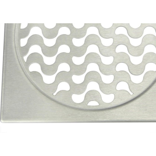 Grelha Inox Amanco Quadrada 15Cm Fixa 90605 Grelha Inox Amanco Quadrada 15Cm Fixa 90605