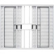 Janela Veneziana 6 Folhas Hikari Branca 1 X 2M Com Grade Vc37 Janela Veneziana 6 Folhas Hikari Branca 1 X 2M Com Grade Vc37