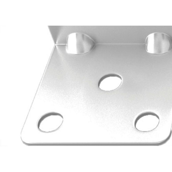 Cantoneira Moveis Zamar Fixacao Branca 6 Furos 25 Pecas 