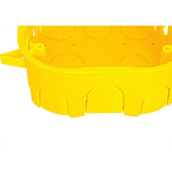 Caixinha Luz Plastica 4X4 Mondiale Amarela Drywal 6000 - Kit C/10 Caixinha Luz Plastica 4X4 Mondiale Amarela Drywal 6000 - Kit C/10