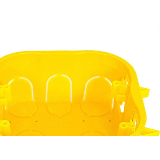 Caixinha Luz Plastica 4X4 Mondiale Amarela Drywal 6000 - Kit C/10 Caixinha Luz Plastica 4X4 Mondiale Amarela Drywal 6000 - Kit C/10