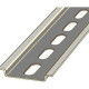 Kit C/2 - Suporte Disjuntor Din Trilho Perfurado 1M Inox ... Kit C/2 - Suporte Disjuntor Din Trilho Perfurado 1M Inox ...