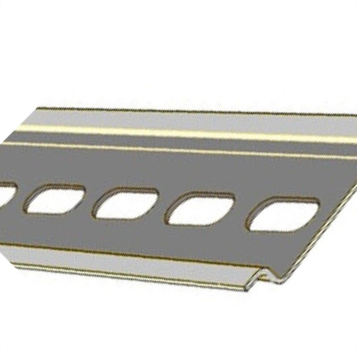 Kit C/2 - Suporte Disjuntor Din Trilho Perfurado 1M Inox ... Kit C/2 - Suporte Disjuntor Din Trilho Perfurado 1M Inox ...