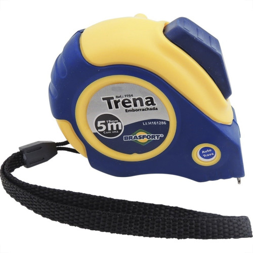 Trena Brasfort Auto-Trava Emborrachada 5M/19Mm 7754 Trena Brasfort Auto-Trava Emborrachada 5M/19Mm 7754