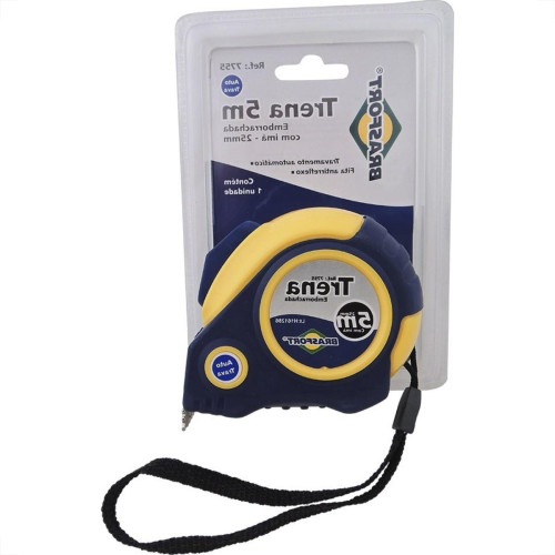 Trena Brasfort Auto-Trava Emborrachada 5M/25Mm 7755 Trena Brasfort Auto-Trava Emborrachada 5M/25Mm 7755