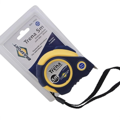 Trena Brasfort Auto-Trava Emborrachada 5M/25Mm 7755 Trena Brasfort Auto-Trava Emborrachada 5M/25Mm 7755