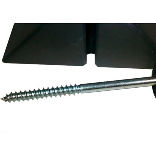 Calco Para Telha Ondulada 2 Furos Preto 10 Pecas Kit 387320 Calco Para Telha Ondulada 2 Furos Preto 10 Pecas Kit 387320