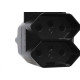 Pino 3 Saidas 2 Polos+Terra Exatronic Preto Sp2033Pt - Kit C/12 