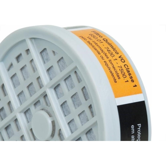 Filtro Respirador Plastcor Vapor Organico Rosca - Kit C/4 Filtro Respirador Plastcor Vapor Organico Rosca - Kit C/4