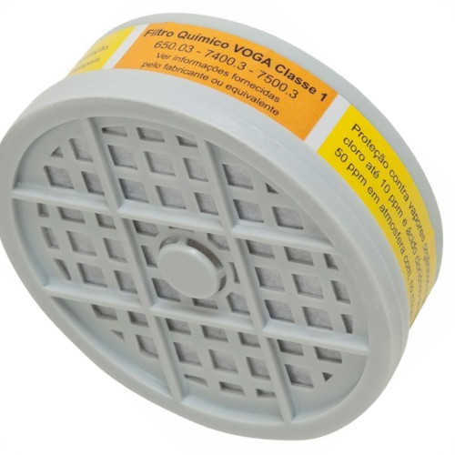 Filtro Respirador Plastcor Vapor Organico+Gases Rosca - Kit C/4 Filtro Respirador Plastcor Vapor Organico+Gases Rosca - Kit C/4