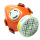 Respirador Plastcor Com Filtro Pesticida Rosca Respirador Plastcor Com Filtro Pesticida Rosca