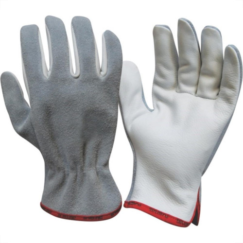 Luva Vaqueta Mista Plastcor Par - Kit C/10