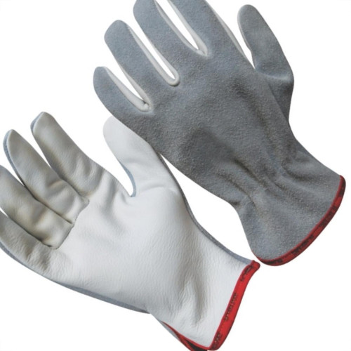 Luva Vaqueta Mista Plastcor Par - Kit C/10