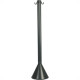 Pedestal Pvc 90Cm Plastcor Preto - Kit C/4 Pedestal Pvc 90Cm Plastcor Preto - Kit C/4